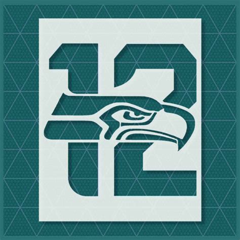 Seattle Seahawks Stencil 14x11 11x85 5x4 Reusable Mylar