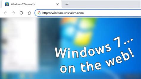 Windows 7 Simulator On The Web Recovered Video Youtube
