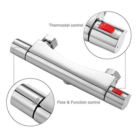 Homelody duschsystem mit thermostat regendusche eckig duscharmatur duschset bei ebay kaufen. Hausbath Brausestangenset Chrom Duschsystem Set mit ...