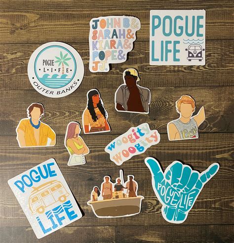 Outer Banks Stickers Pogue Life Stickers John B Sticker Etsy Uk