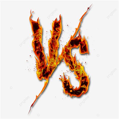 Fire Vs Png Picture Vs Fire Style Vs Versus Battle Png Image For