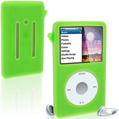 Green Silicone Skin Case For Apple Ipod Classic 80gb 120gb 160gb Cover Holder