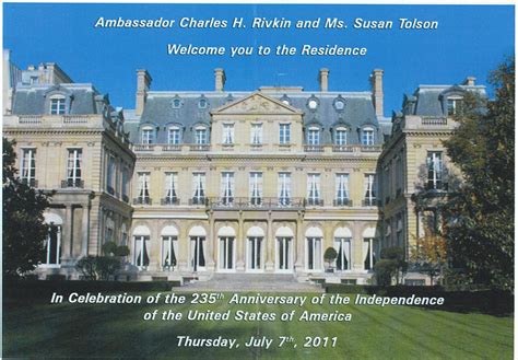 Celebrating Independence Day At The Ambassador’s Residence Paris Insights The Blog