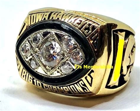 1985 Iowa Hawkeyes Big Ten Football Championship Ring Buy And Sell