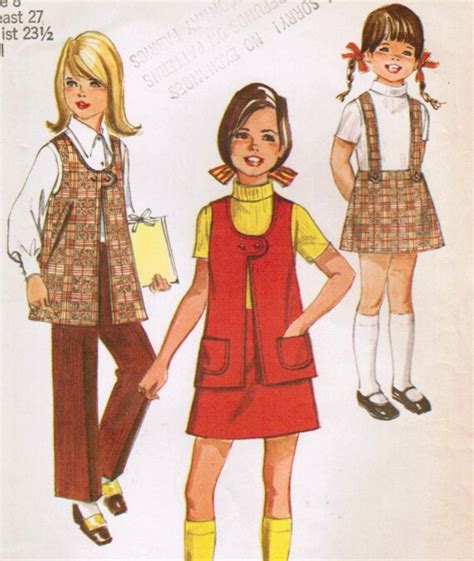 1970s Simplicity 8942 Vintage Sewing Pattern Girls Skirt Etsy