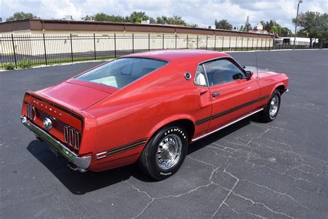1969 Ford Mustang Mach 1 428 Cobra Jet 0 Candy Apple Red Coupe 428ci
