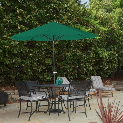 Patio Umbrella Outdoor Shade With Easy Crank Table Umbrella For Deck