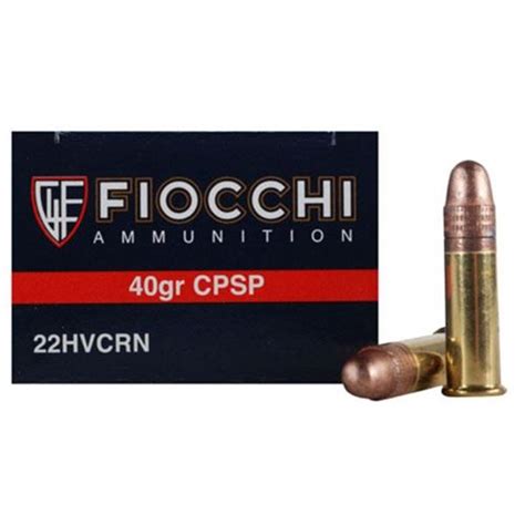 Fiocchi Shooting Dynamics Ammo 22 Long Rifle 40 Grain Copper Plated