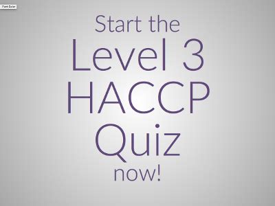 Level 3 HACCP Quiz Test Your Knowledge Today