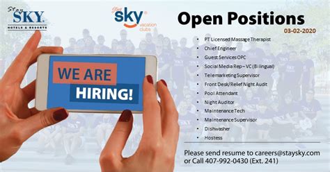 Flight steward can usually work all the time in a day or in a night, weekends, etc. Orlando Hotel Careers & Jobs | staySky Resort Management