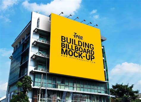 Free Outdoor Advertisement Building Branding Mockup Psd Good Mockups