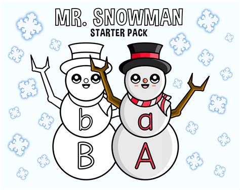 Snowman Alphabet Letters And Numbers By Keithart85