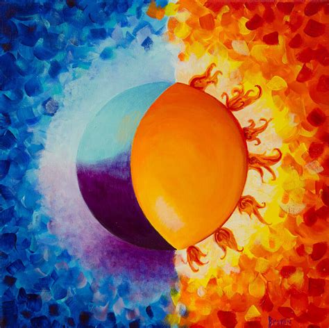 Balancing Sun And Moon Energies Spiritual Painting Deb Breton