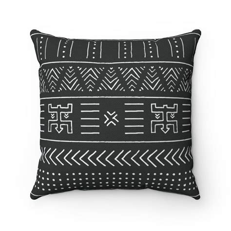 african-mud-cloth-design-pillow-cover-black-accent-etsy-in-2020-african-mud-cloth,-mud-cloth