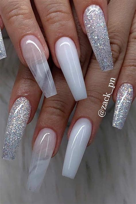 43 Chic Ways To Wear White Coffin Nails Page 4 Of 4 Stayglam
