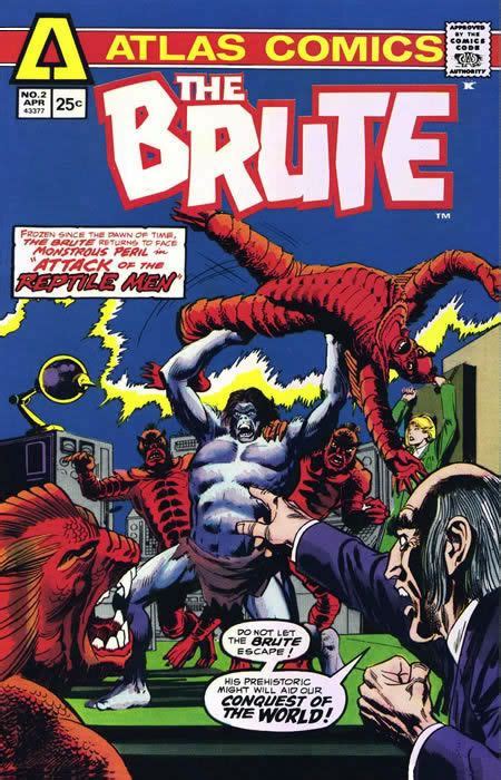 Atlas Comics The Brute Caricature Comic Book Covers Comic Books