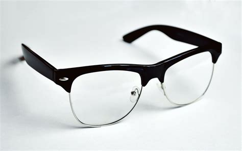 Black Framed Clubmaster Style Eyeglasses · Free Stock Photo