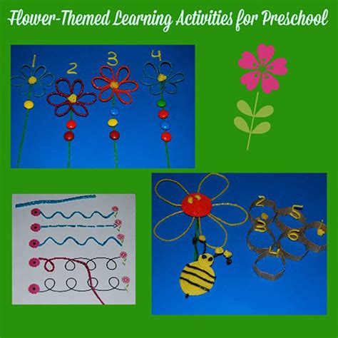 First, preschoolers count the dots on the stem of the flower. Spring Flower-Themed Counting and Pre-Writing Crafts for ...