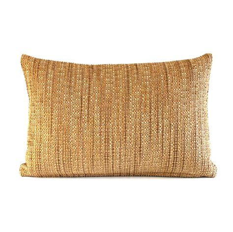 Lumbar Pillow Cover Gold Pillow Cover Textured Upholstery Etsy