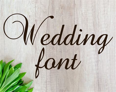 Wedding Font Svg SVG PNG EPS DXF File