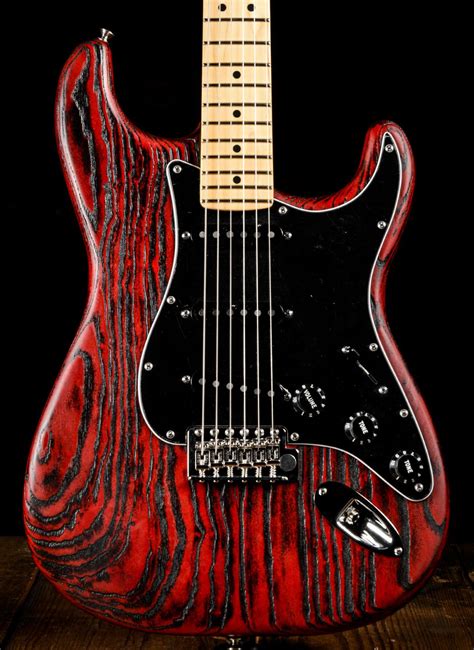 The Red Stain Adds A Really Cool Effect On This Beautiful Guitar Surf