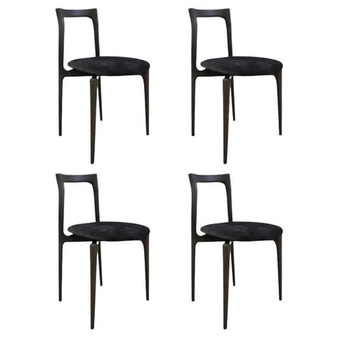 set of 6 leather strap dining chairs by tomlinson at 1stdibs leather strapping dining chair