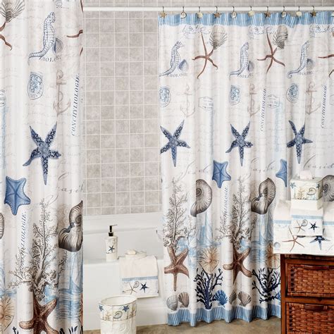 Antigua Starfish Coastal Shower Curtain | Shower curtain decor, Beach