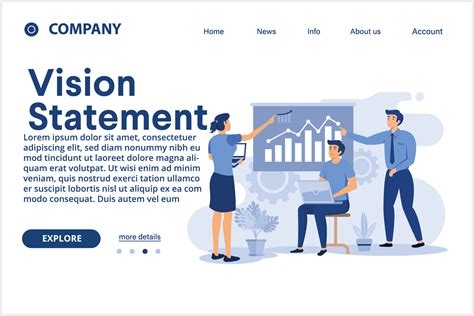 Vision And Scope Illustration Landing Page Vision Statement Scope