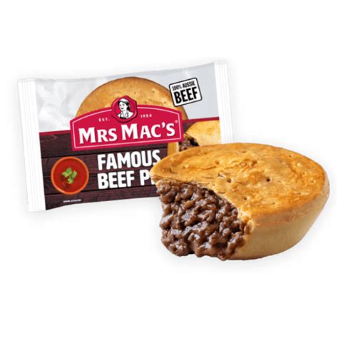 Pie Beef Famous Mrs Macs 175g
