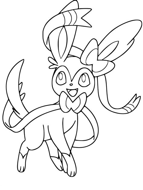 Restore black and white photos. Coloriage Nymphali Pokemon à imprimer