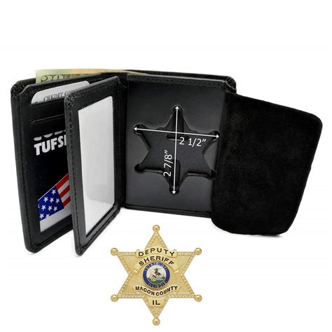 Original Famous Wallets Sheriff Wallet 6 Point Star Badge Holder 2