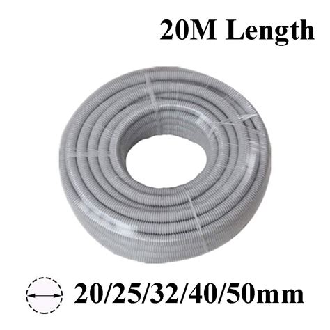 2025324050mm Pvc Corrugated Conduit Md Grey 20mroll Star Sparky Direct