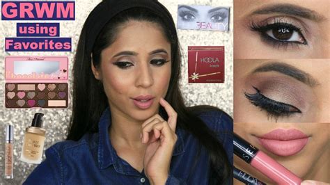 grwm using favorite products from sephora soft smokey eye and nude pink lips arzan blogs youtube