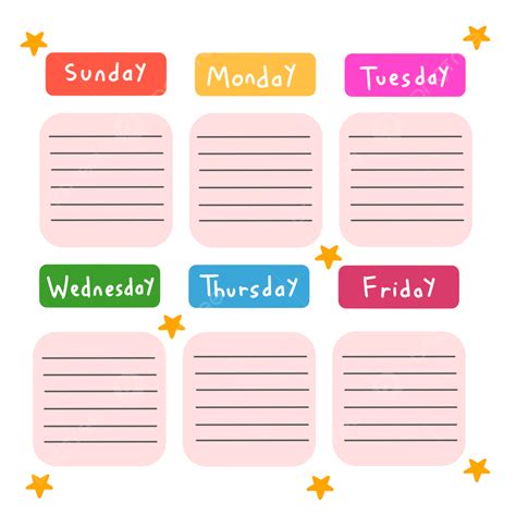 School Timetable Hd Transparent Hand Drawn School Education Timetable