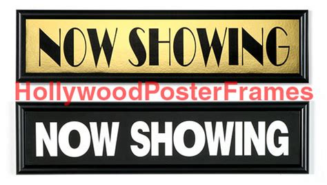 27x40 Marquis Movie Poster Frame Now Showing Banner Uv Filtered