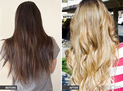 It makes you look healthier. Hair column: Successfully go from dark to light hair for ...