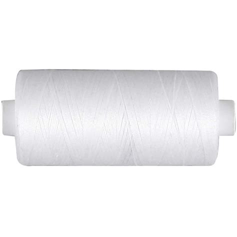 Sewing Thread White Cotton 1000 M Cc41281 Craftsuprint