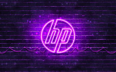 Descargar las imágenes gratuitas para teléfono, en calidad de protector de pantalla. Descargar fondos de pantalla HP violeta logotipo de 4k ...