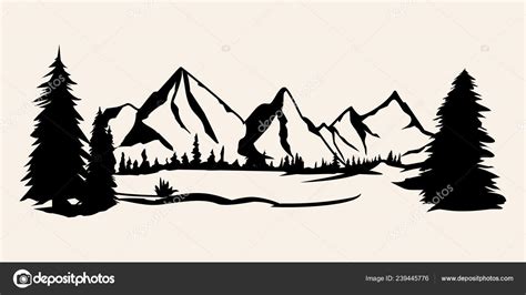 Silhouette Clip Art Mountains Adr Alpujarra