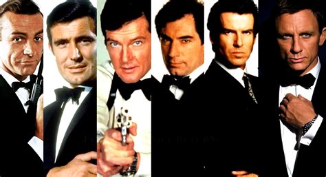 Six men have played James Bond... | James bond actors, James bond