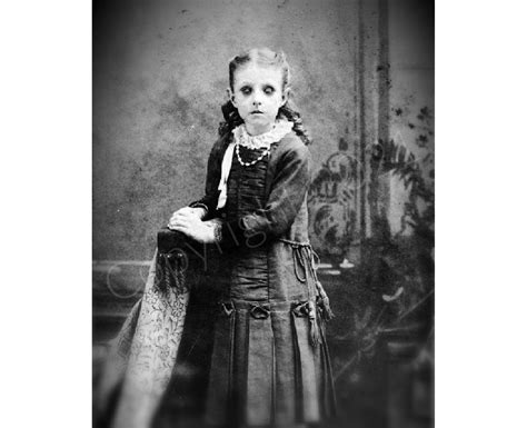 Creepy Photo Victorian Ghost Girl Vintage Printable Child Etsy Uk