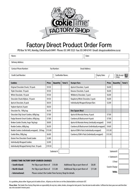 Product Order Form Templates Charlotte Clergy Coalition