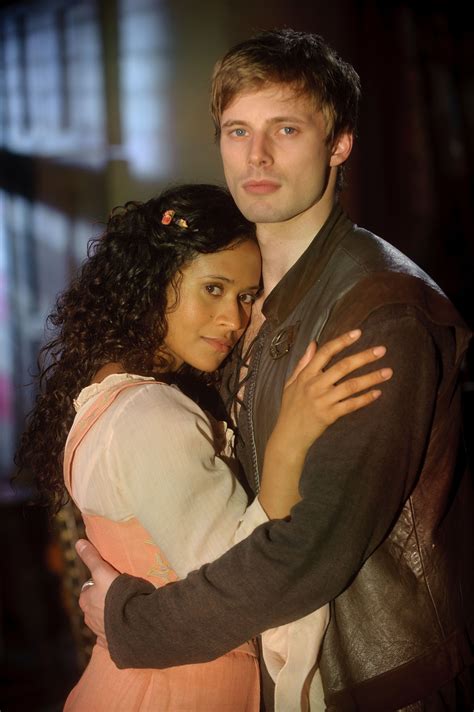 Arthur And Gwen Bradley James And Angel Coulby Merlin Merlin Show