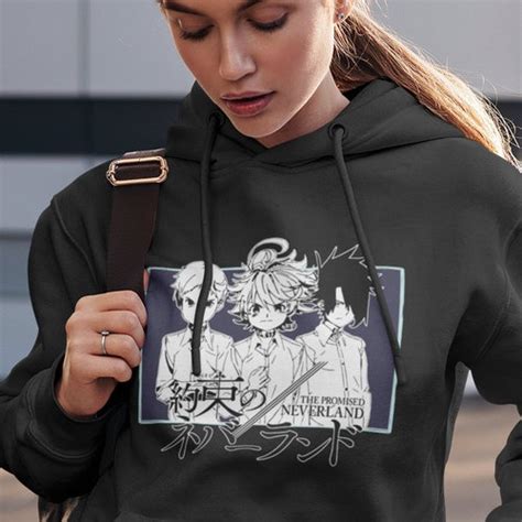 The Promised Neverland Anime Sweatshirt Emma Ray Norman Etsy