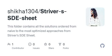 Github Shikha1304striver S Sde Sheet This Folder Contains All The