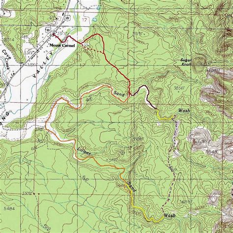 Map Of Red Caves Photos Diagrams And Topos Summitpost