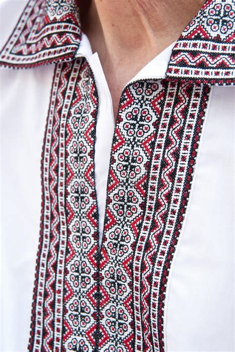Basking in warm spring sunshine, thousands of people joined the 15th annual ''mega march'' of the vyshyvanka, or traditional embroidered shirt, in kyiv on may 24. A Fragment Of Ukrainian Embroidered Shirt Stock Photo - Image of ukraine, tradition: 18430062
