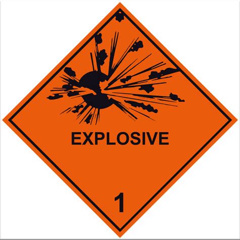 Explosive 1 Labels 10 Pack Markit Graphics