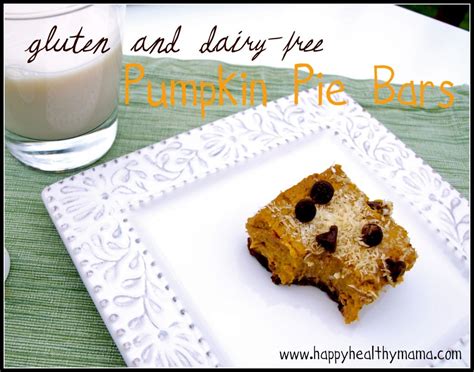 Gluten And Dairy Free Pumpkin Pie Bars Happy Healthy Mama
