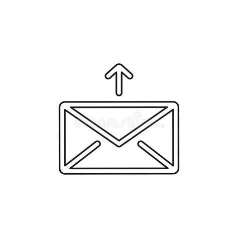 Business Mail Concept Line Icon Stock Illustration Illustration Of